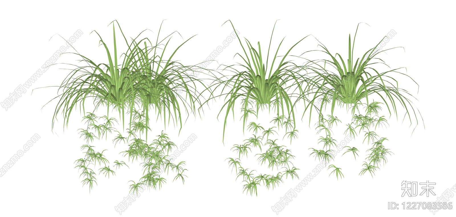 景观绿植组合模型SU模型下载【ID:1227083586】