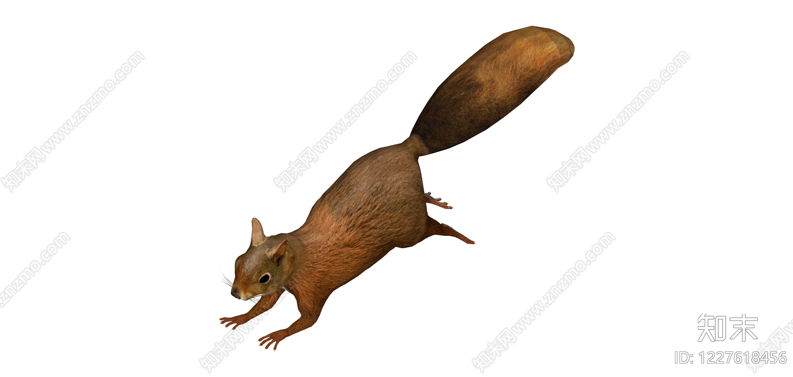 红松鼠3D模型SU模型下载【ID:1227618456】