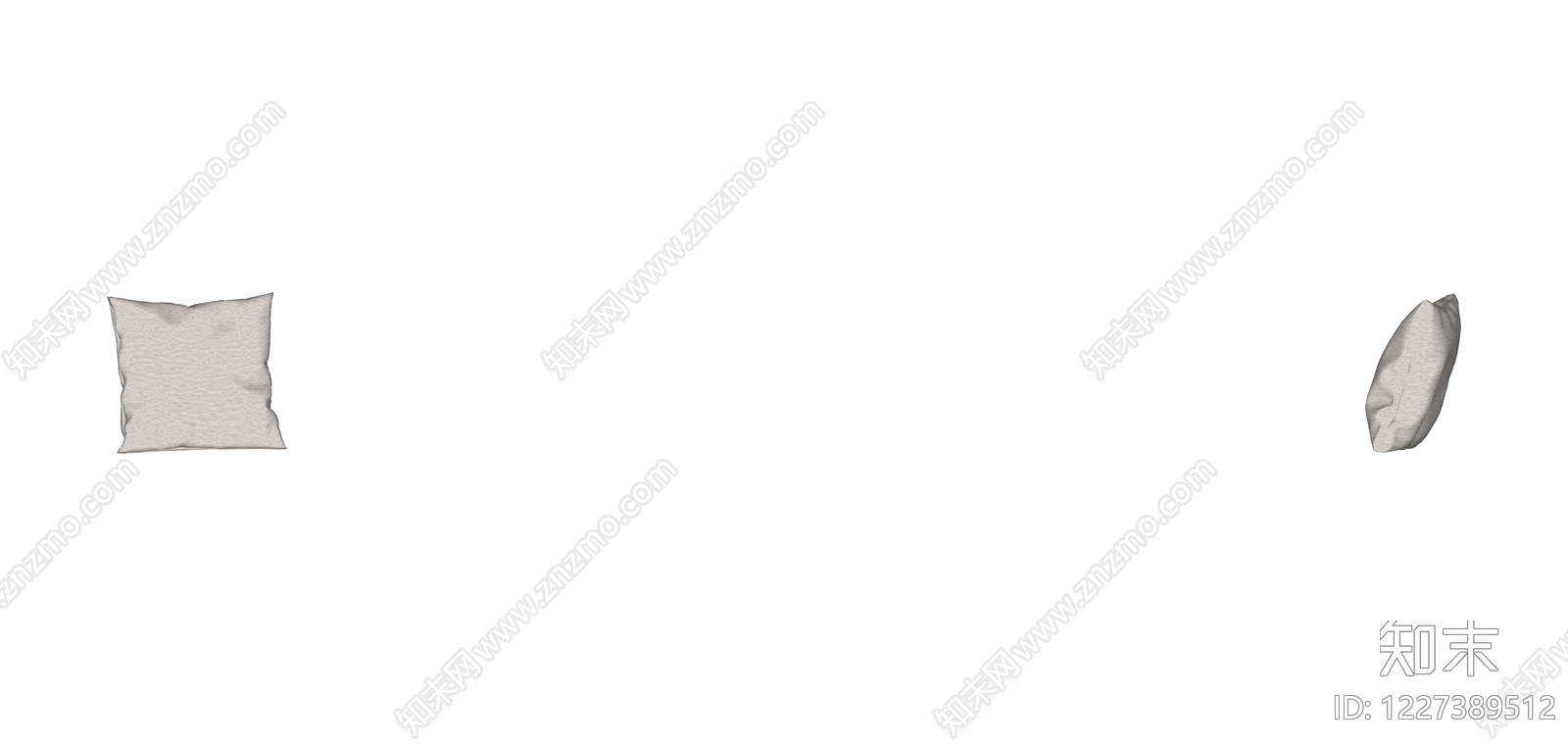 米色纹理抱枕SU模型下载【ID:1227389512】