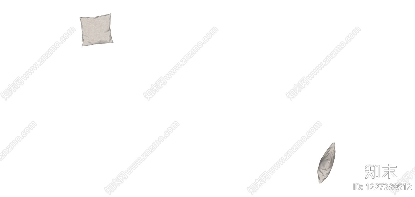 米色纹理抱枕SU模型下载【ID:1227389512】