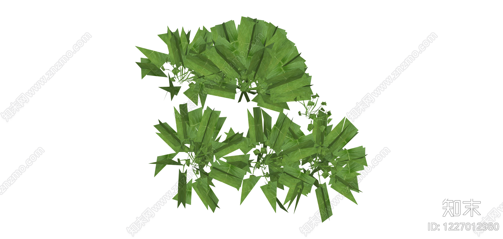 绿色阔叶植物模型SU模型下载【ID:1227012980】
