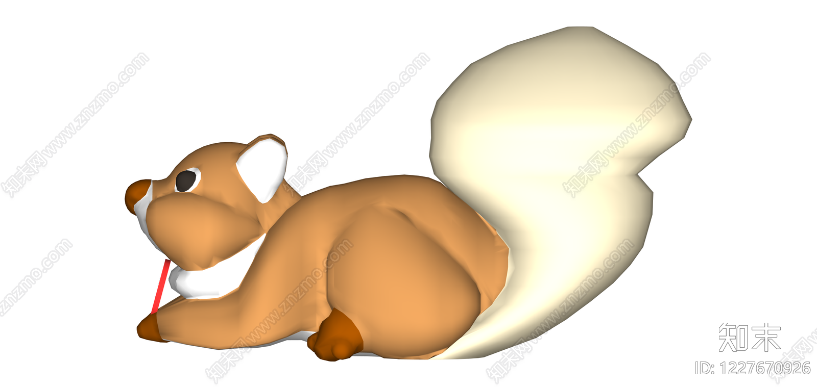 3D卡通松鼠模型SU模型下载【ID:1227670926】