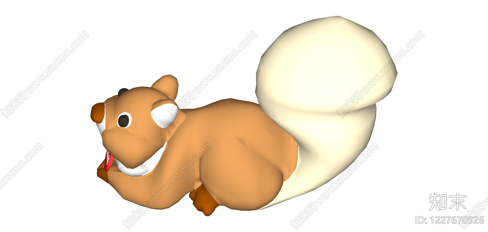 3D卡通松鼠模型SU模型下载【ID:1227670926】