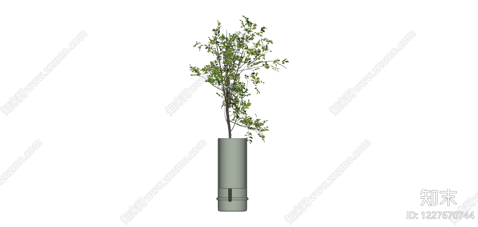 盆栽绿植组件SU模型下载【ID:1227670744】