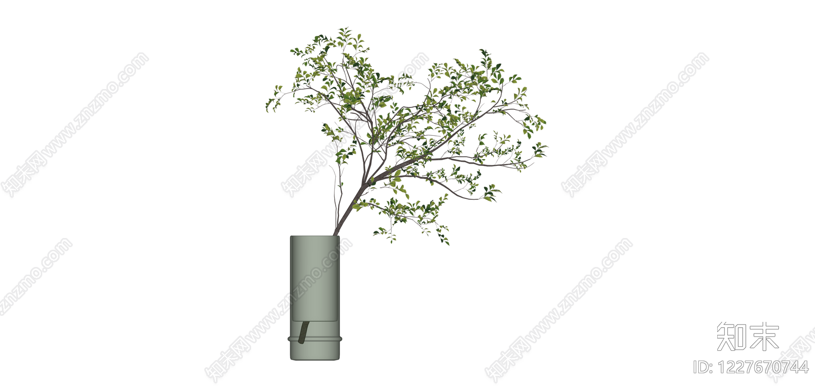 盆栽绿植组件SU模型下载【ID:1227670744】