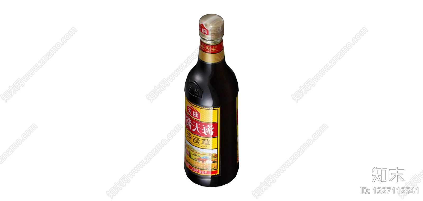 海天草菇老抽酱油瓶SU模型下载【ID:1227112541】