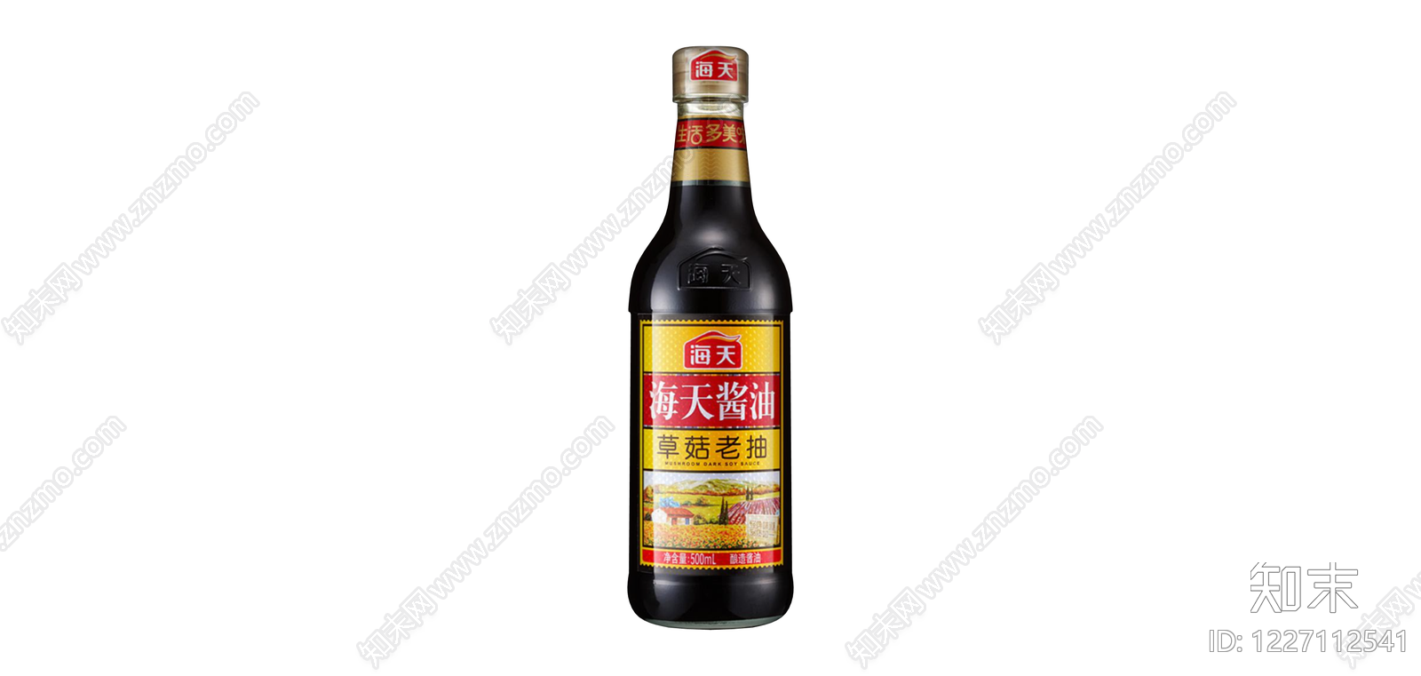 海天草菇老抽酱油瓶SU模型下载【ID:1227112541】