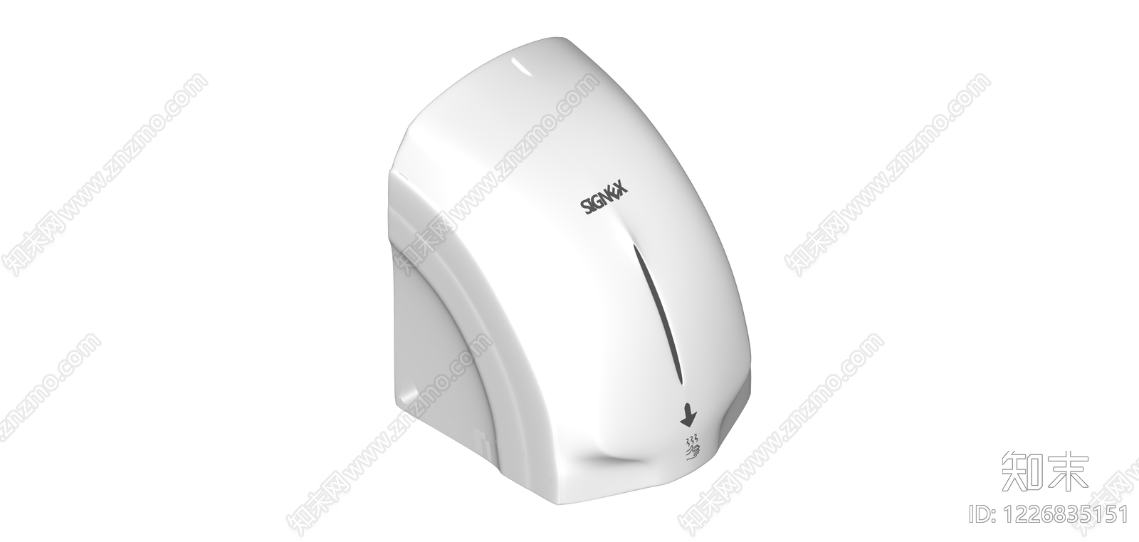 SIGNEX品牌白色干手器SU模型下载【ID:1226835151】