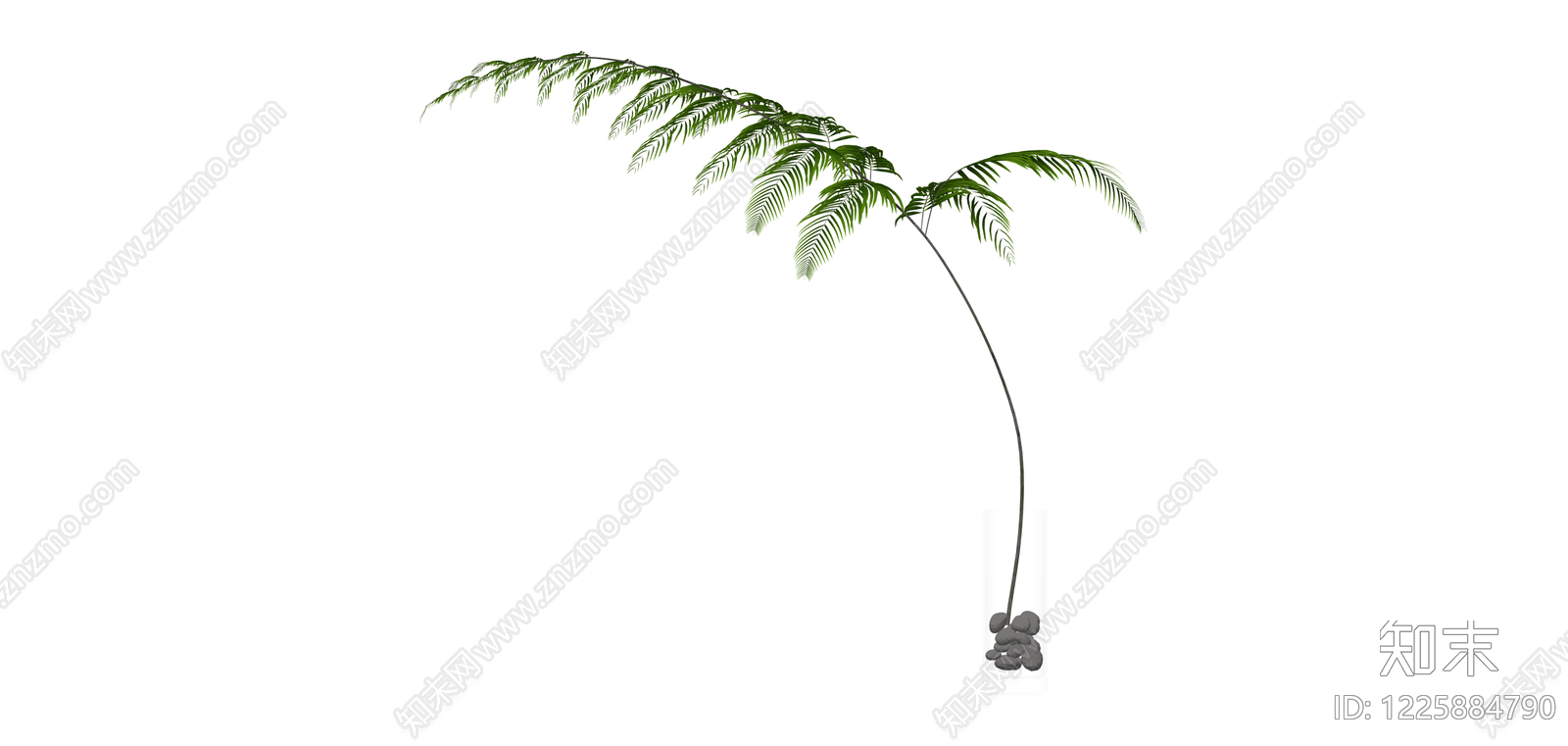 仿真绿植盆栽组件SU模型下载【ID:1225884790】