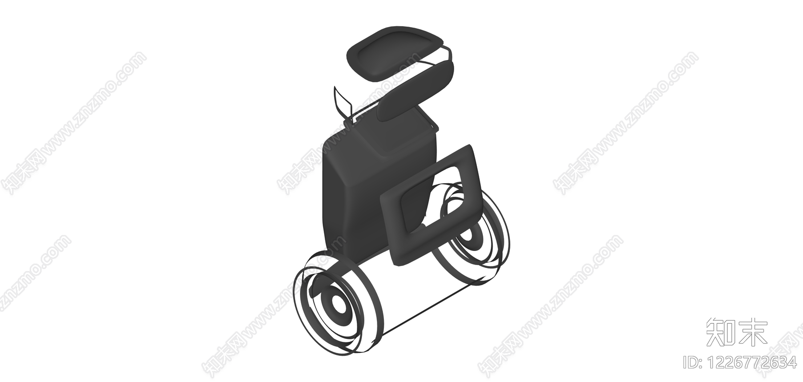 电动代步车/老年代步车SU模型下载【ID:1226772634】