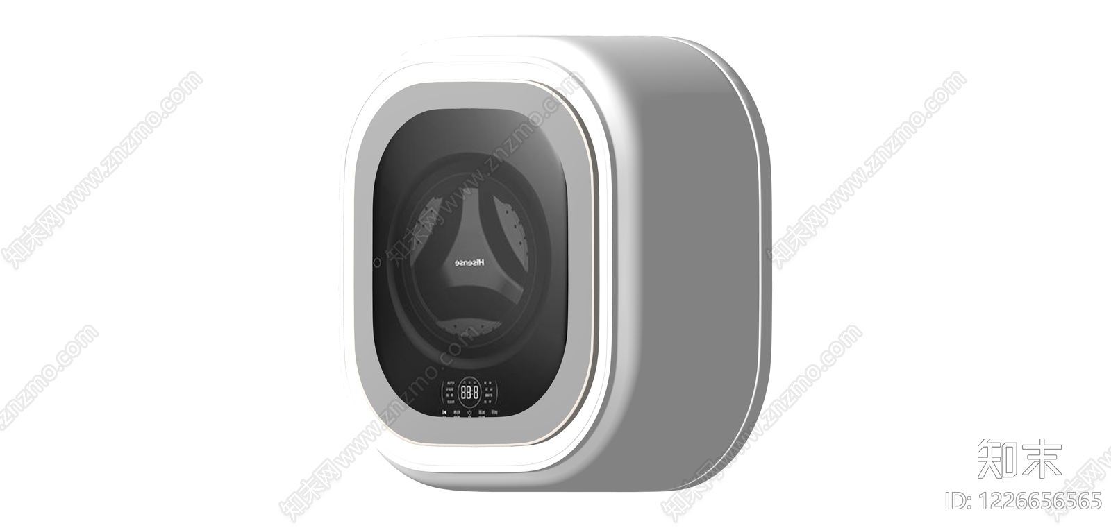 白色壁挂式迷你洗衣机SU模型下载【ID:1226656565】