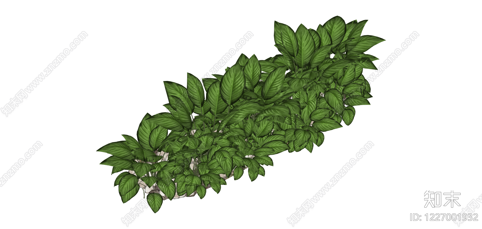 带盆绿植景观组SU模型下载【ID:1227001932】
