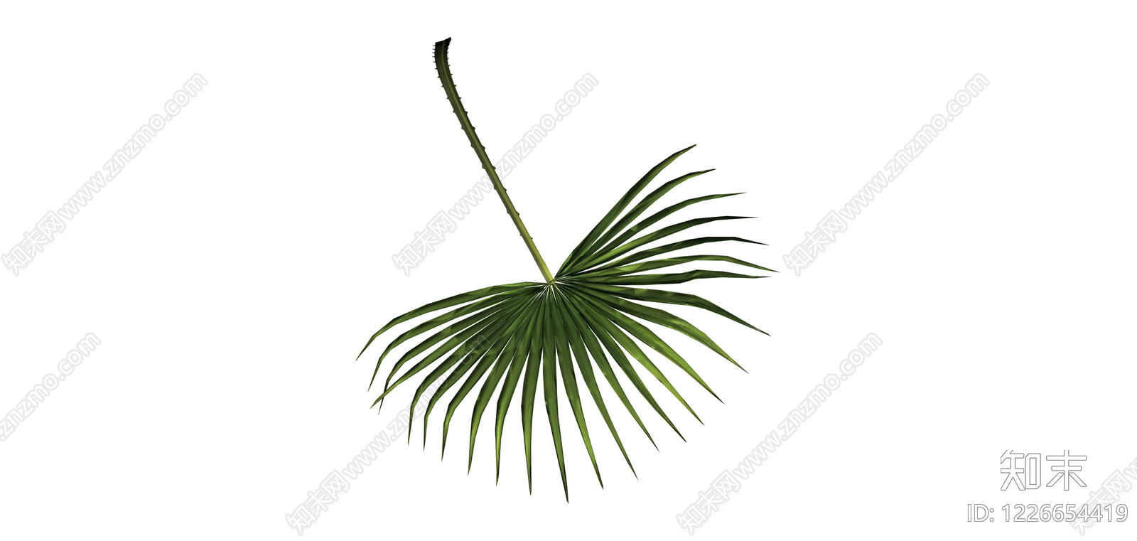 独立棕榈植物叶片SU模型下载【ID:1226654419】