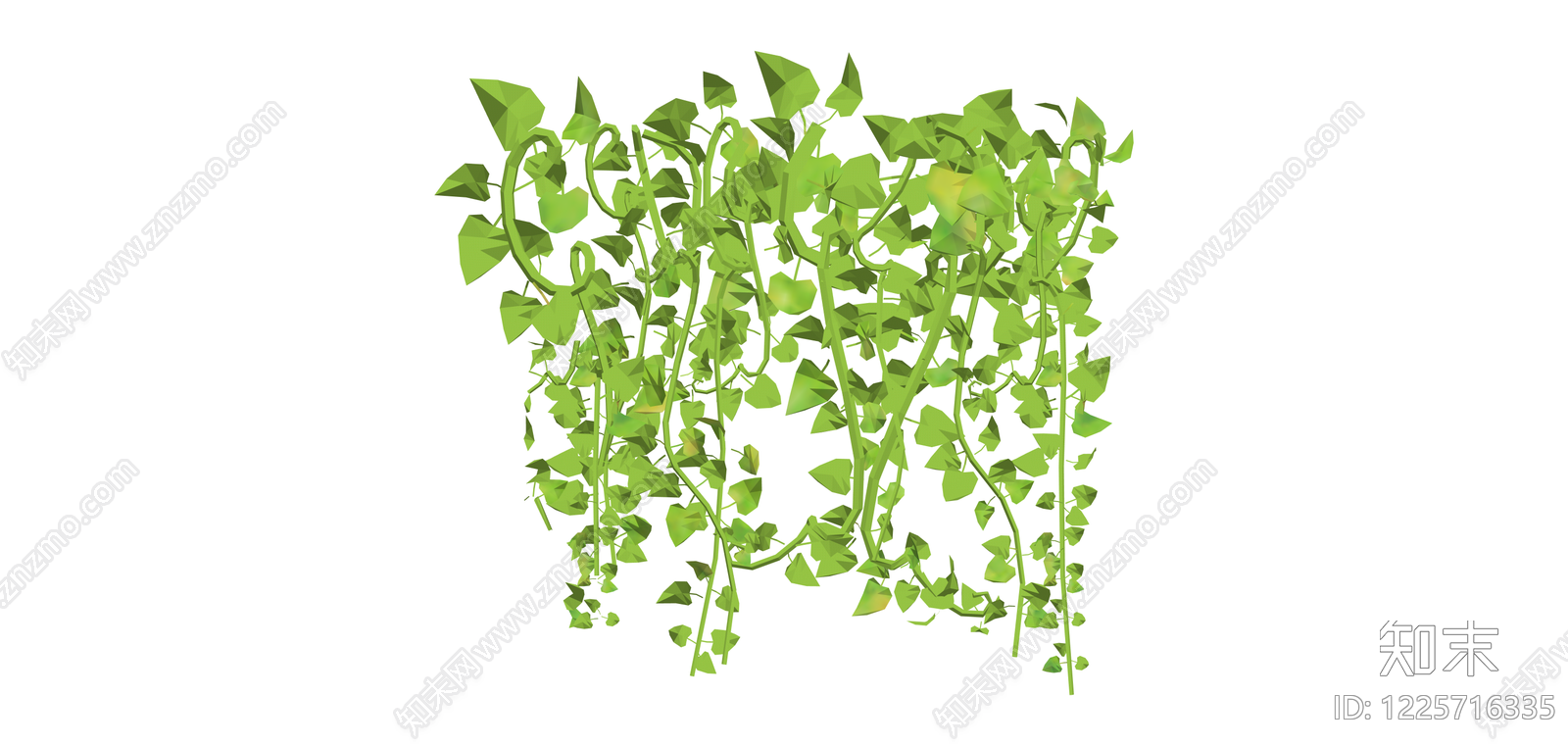 悬挂绿植藤蔓组合SU模型下载【ID:1225716335】