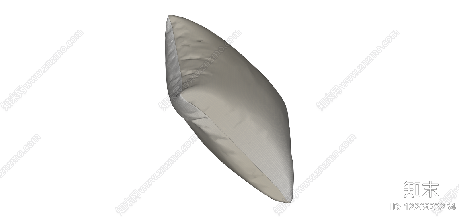 灰色纹理方形抱枕SU模型下载【ID:1226923254】