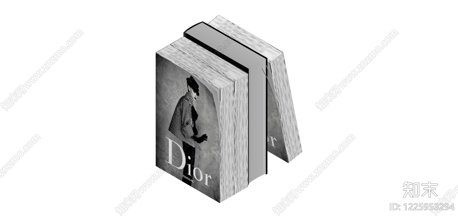 Dior时尚书籍组合SU模型下载【ID:1225953294】