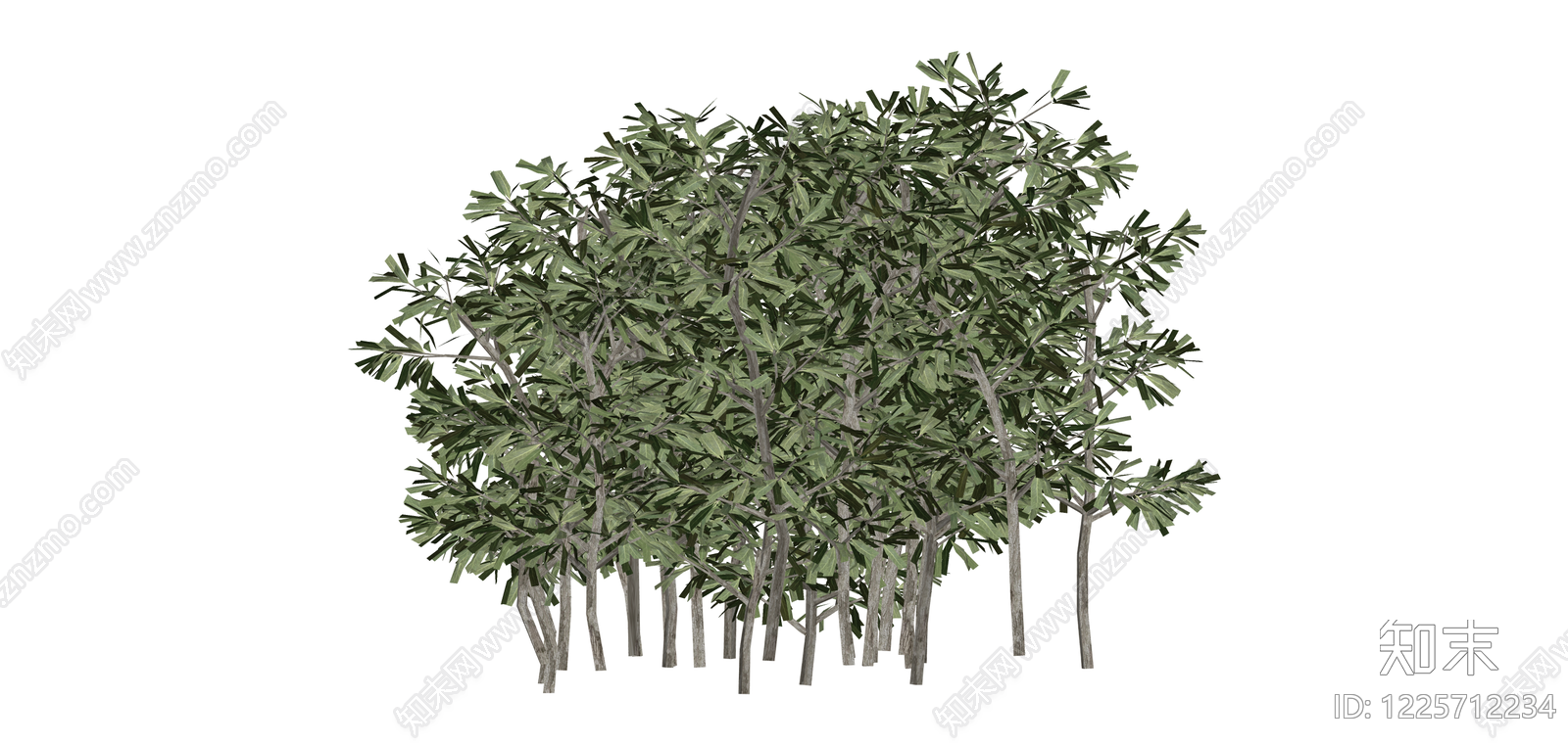 多株组合景观灌木SU模型下载【ID:1225712234】