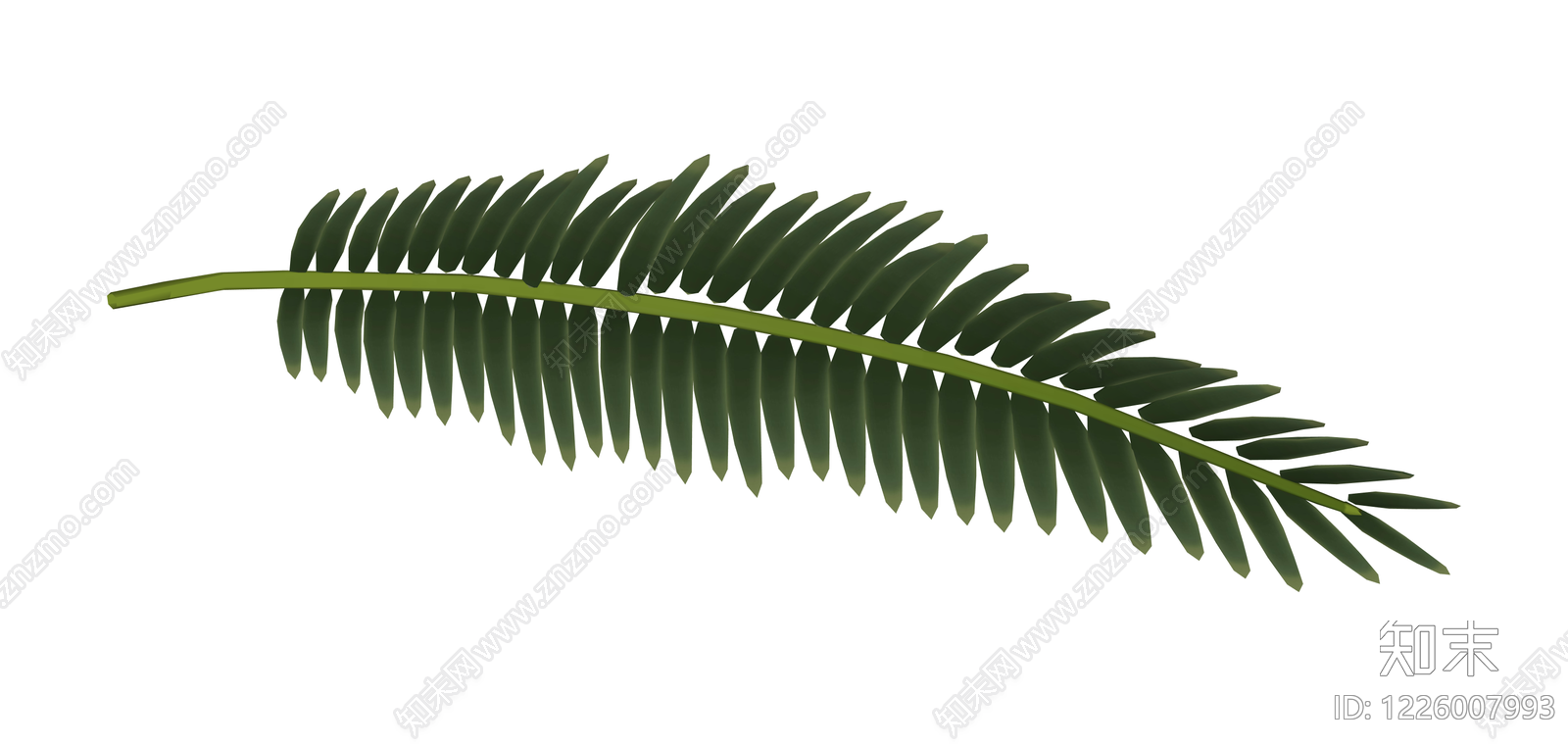 棕榈叶植物组件SU模型下载【ID:1226007993】
