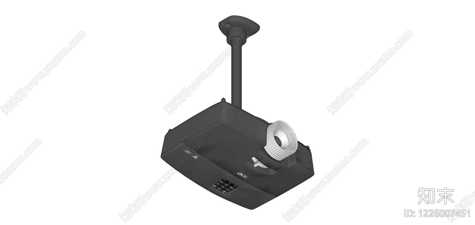 吊装投影仪模型SU模型下载【ID:1226007451】
