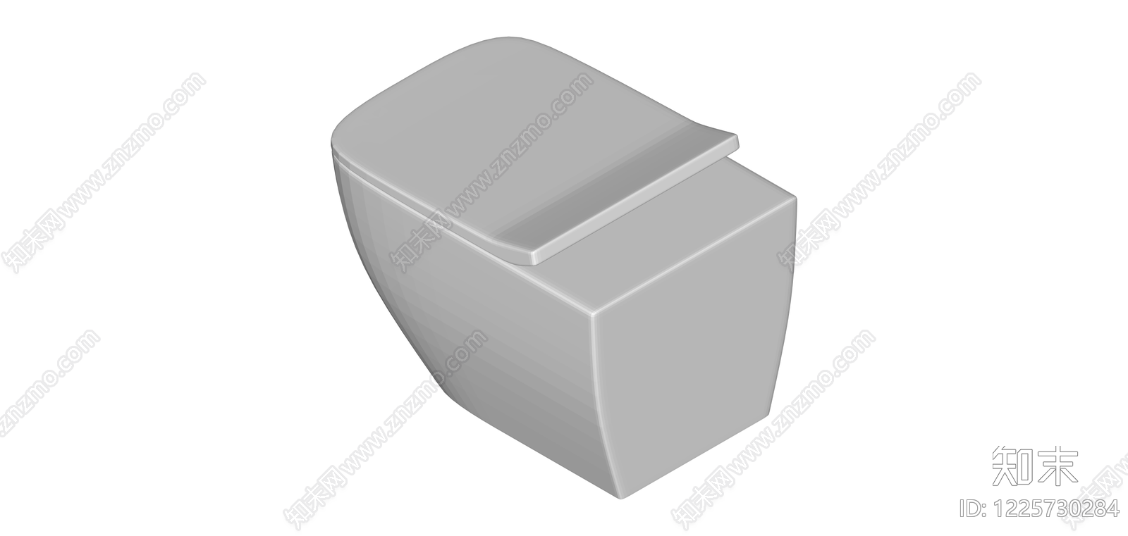 壁挂式卫浴洁具白模SU模型下载【ID:1225730284】