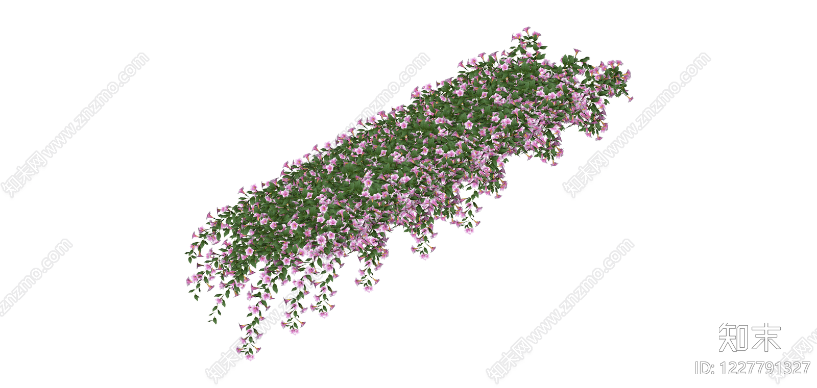 粉色花艺垂吊组合SU模型下载【ID:1227791327】