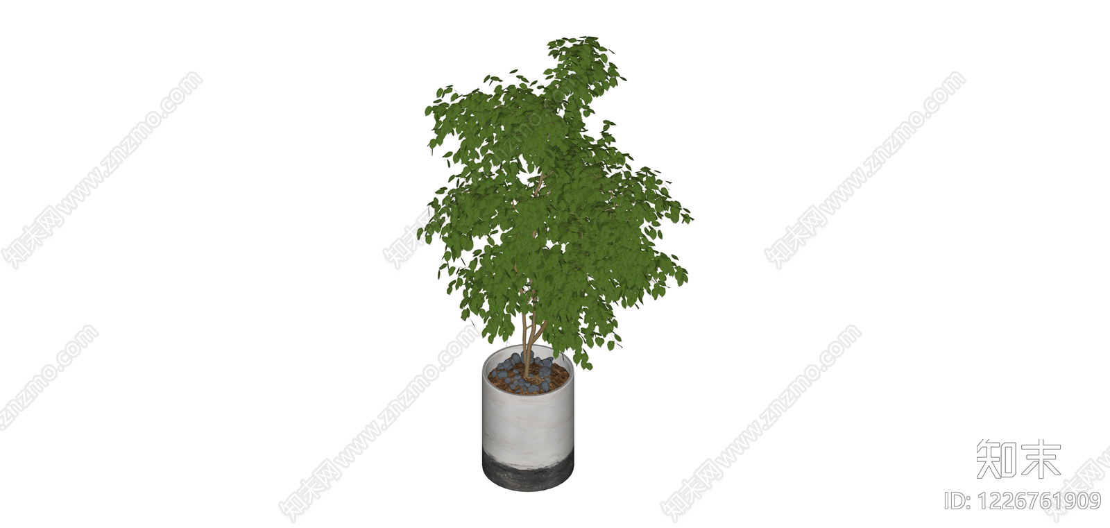 盆栽绿植模型SU模型下载【ID:1226761909】