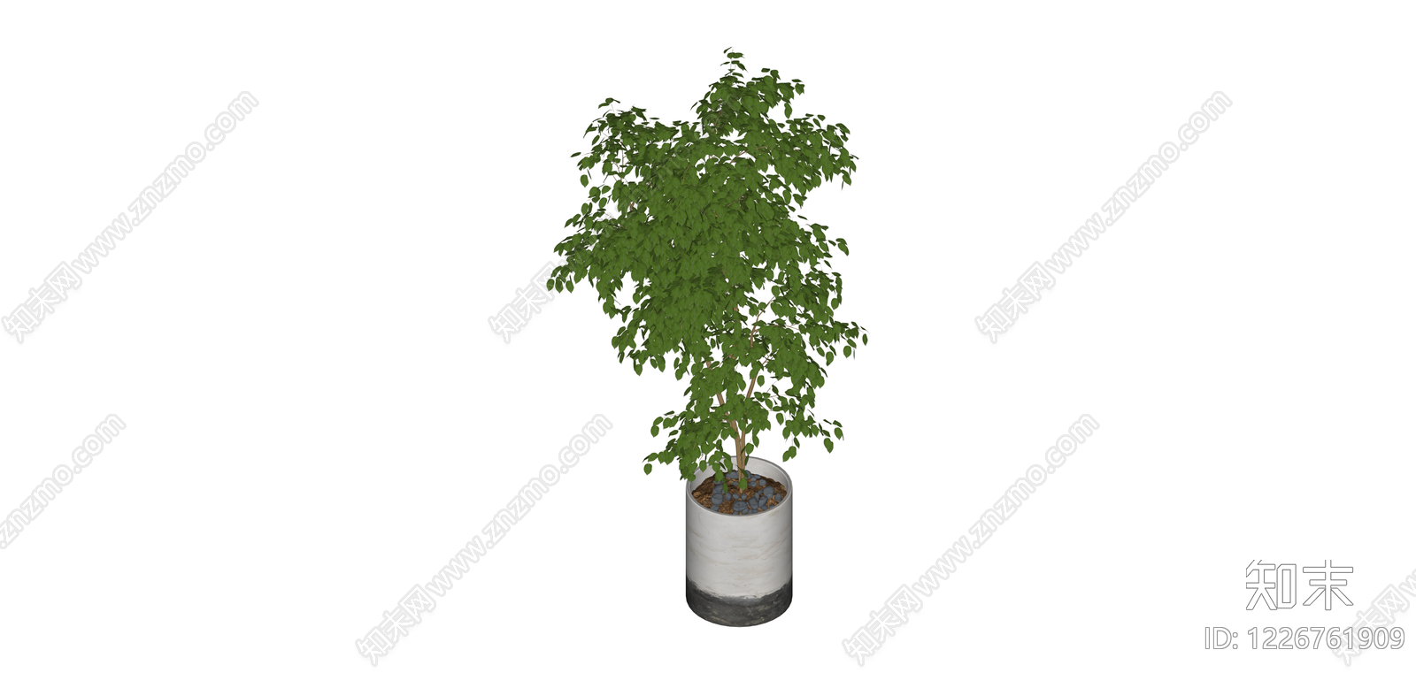 盆栽绿植模型SU模型下载【ID:1226761909】