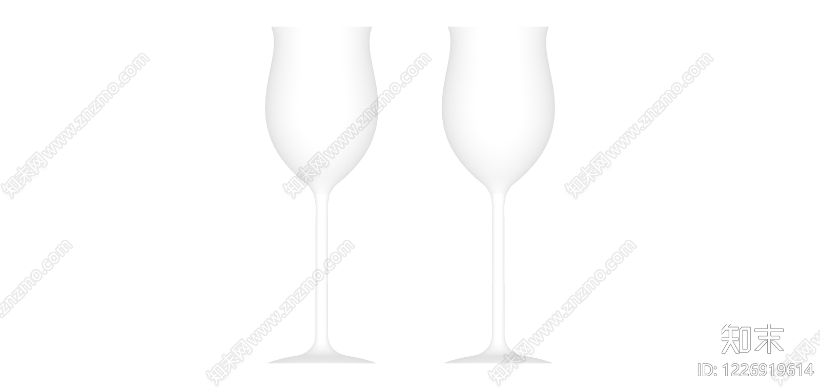 香槟酒杯组合模型SU模型下载【ID:1226919614】