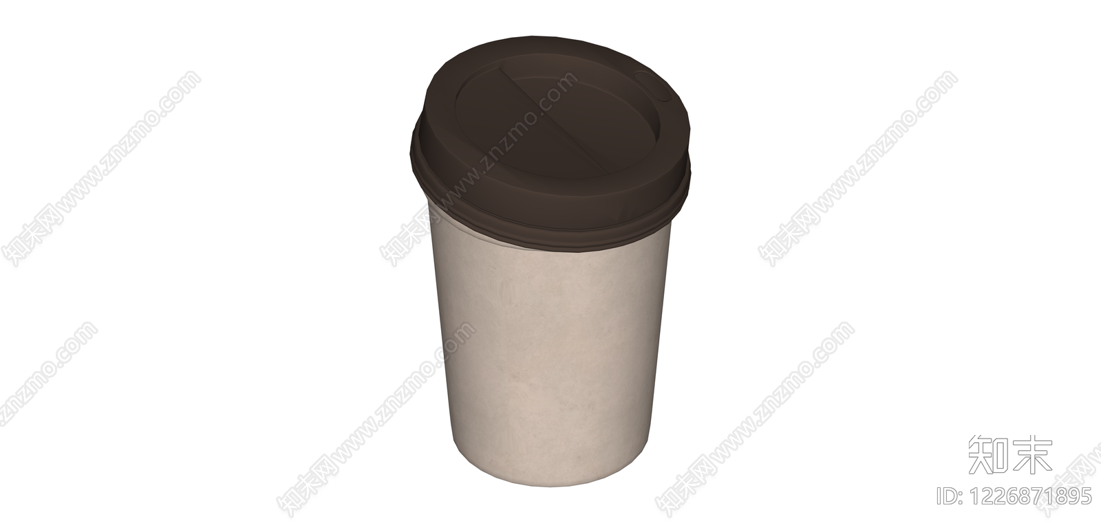 带盖一次性咖啡杯SU模型下载【ID:1226871895】