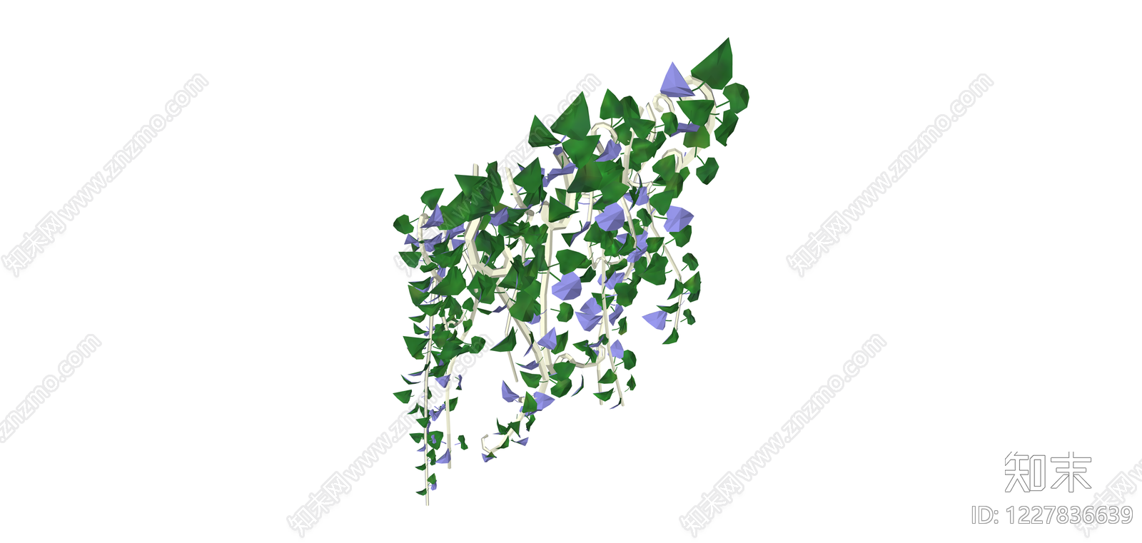垂吊绿植组合SU模型下载【ID:1227836639】