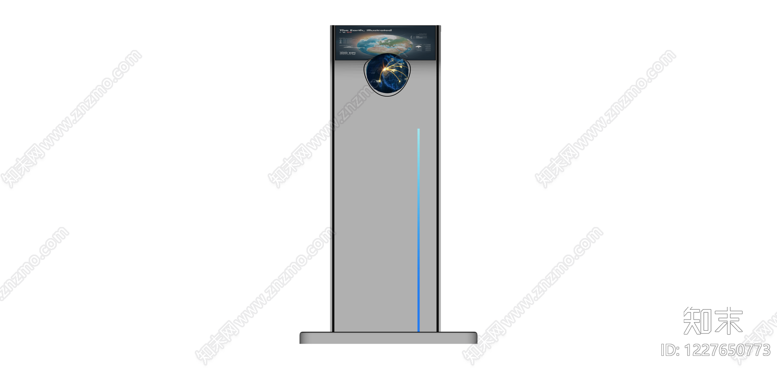 立式数字展示终端SU模型下载【ID:1227650773】