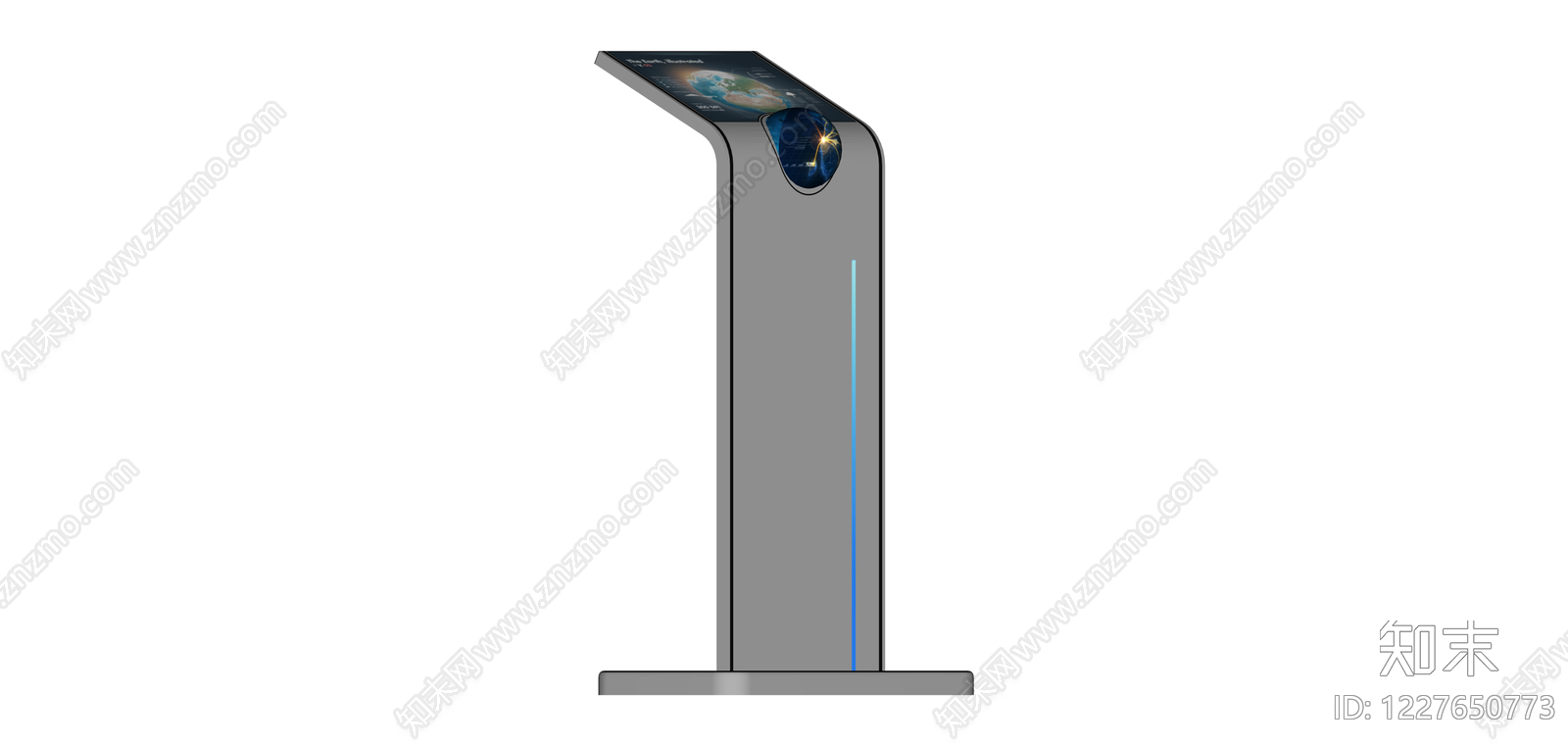 立式数字展示终端SU模型下载【ID:1227650773】