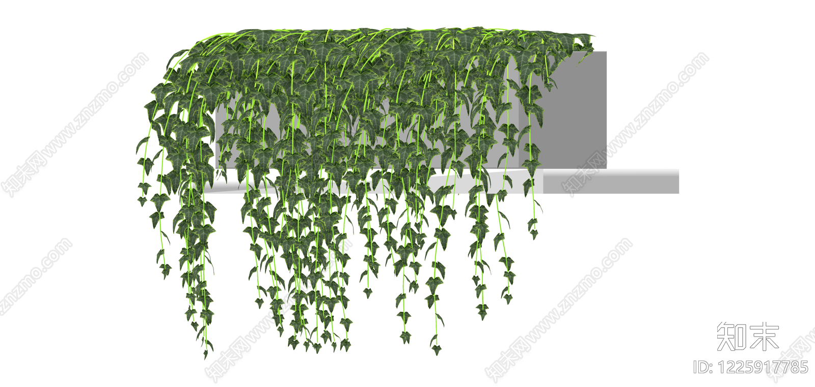 带盆垂吊绿植组合SU模型下载【ID:1225917785】