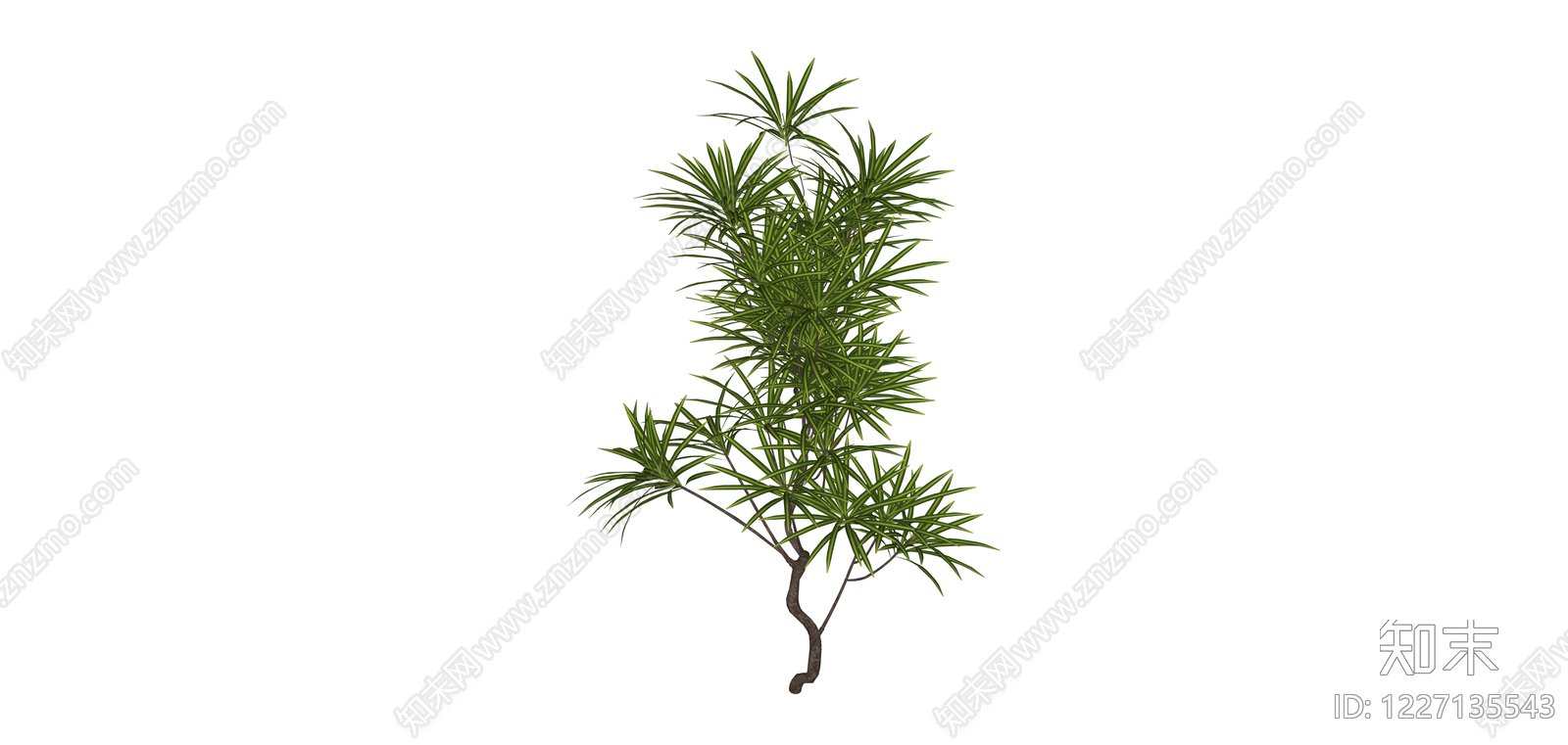造型景观绿植SU模型下载【ID:1227135543】