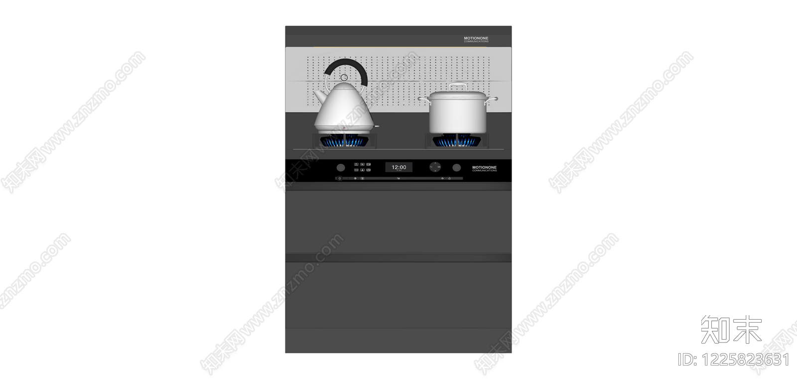 集成灶具（含灶台/柜体）SU模型下载【ID:1225823631】