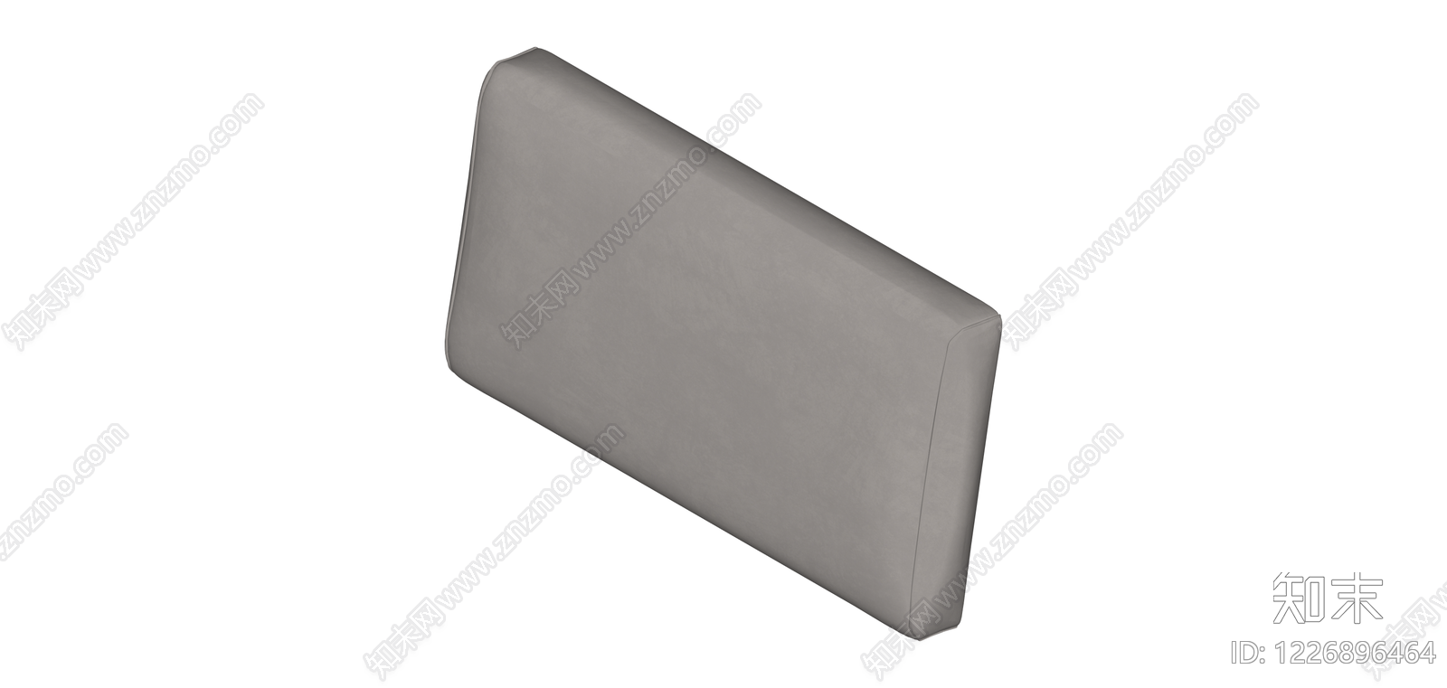 灰色布艺靠垫SU模型下载【ID:1226896464】
