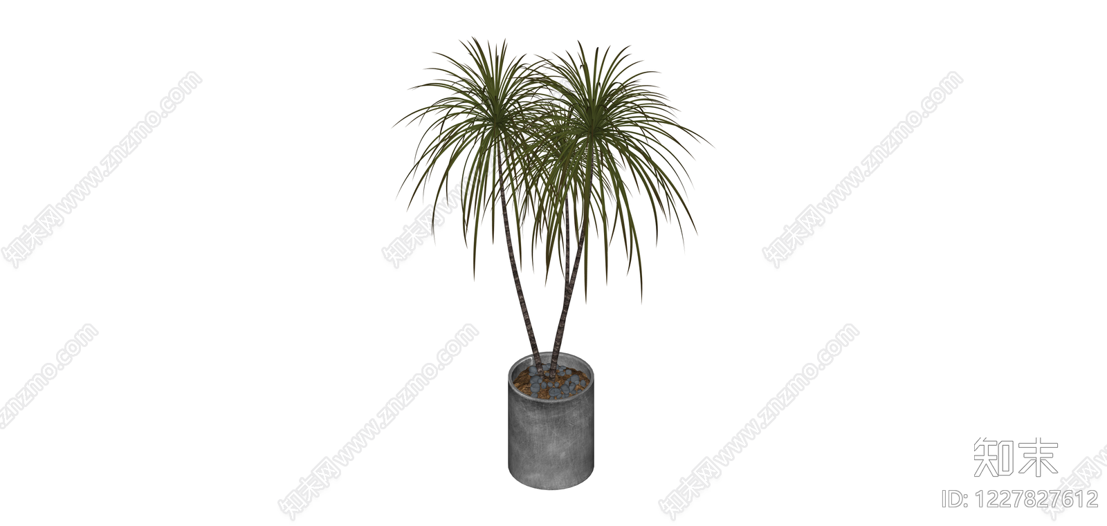 盆栽绿植组合SU模型下载【ID:1227827612】