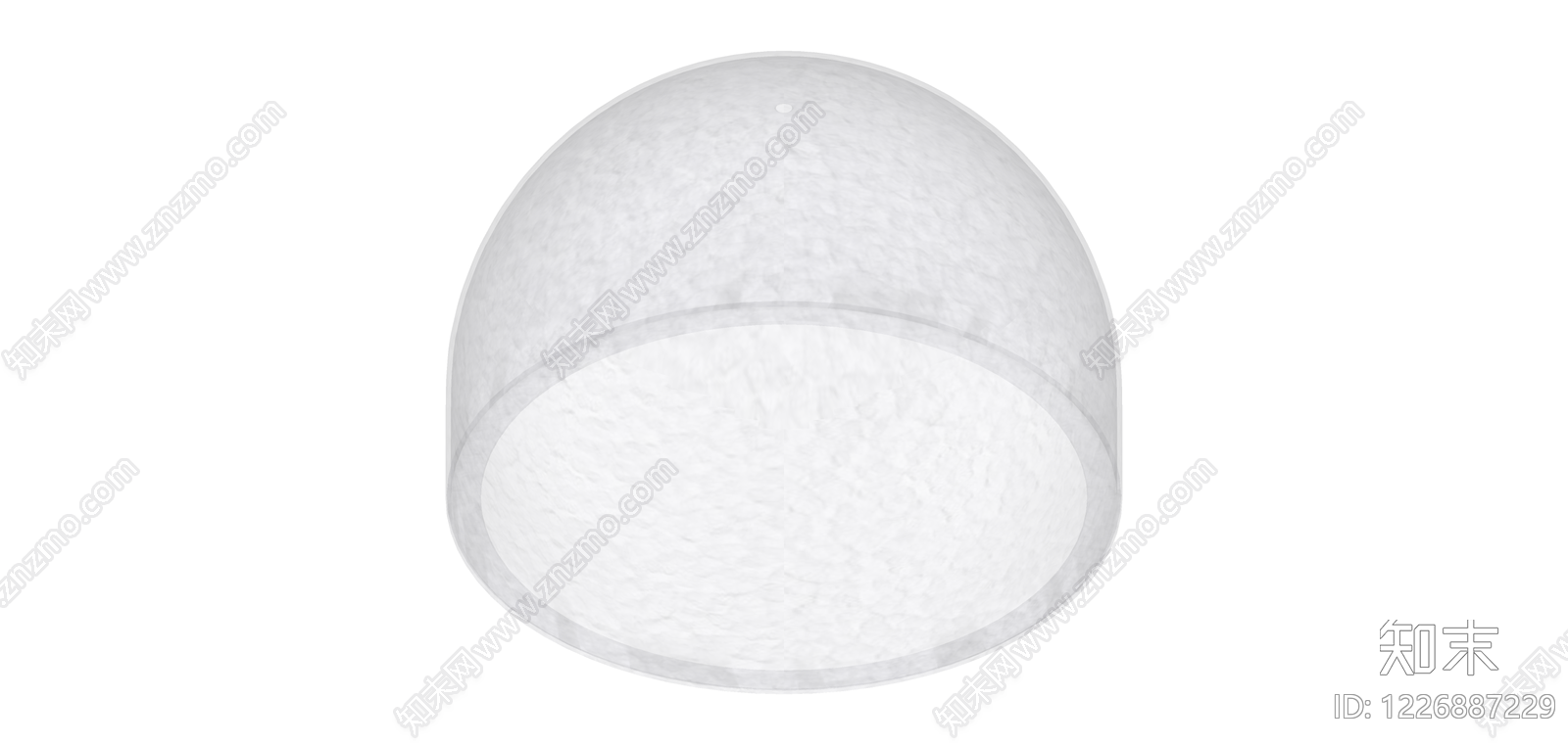半圆球形纹理灯具SU模型下载【ID:1226887229】