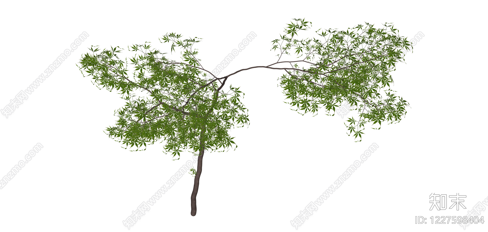 绿色景观树木SU模型下载【ID:1227598404】