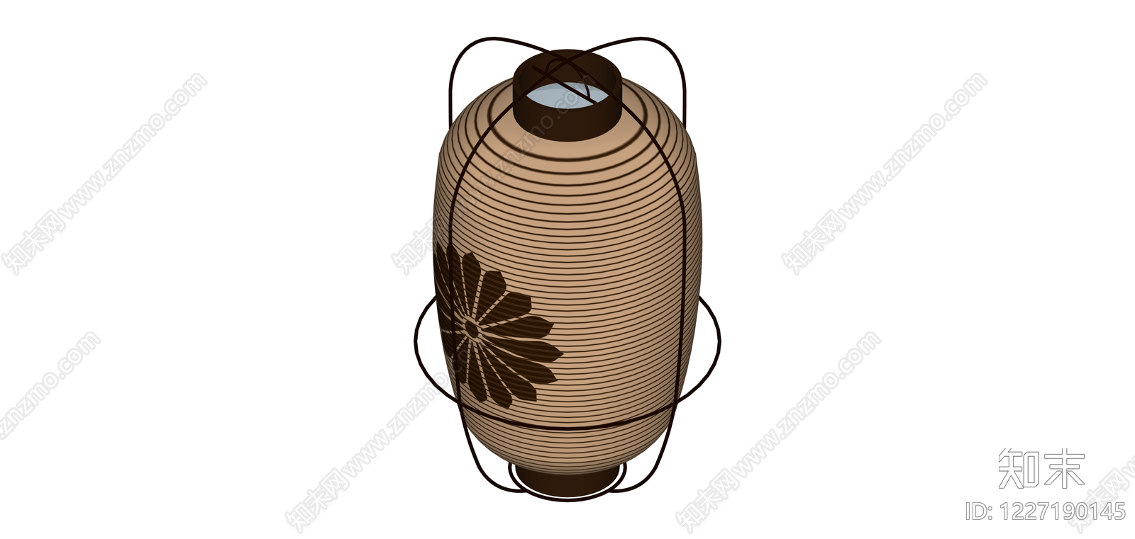 日式纸灯笼SU模型下载【ID:1227190145】