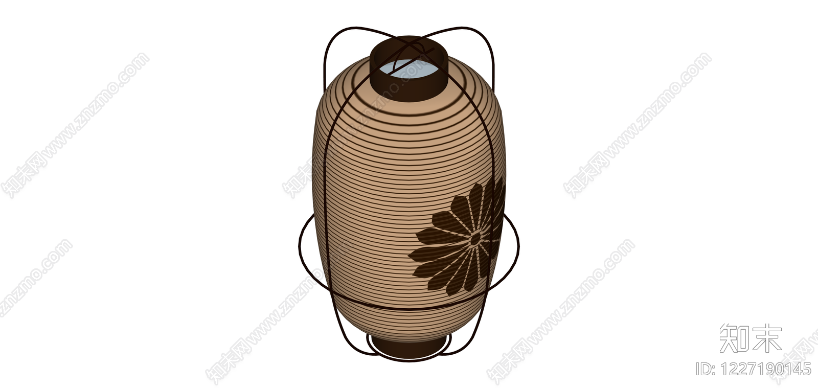 日式纸灯笼SU模型下载【ID:1227190145】