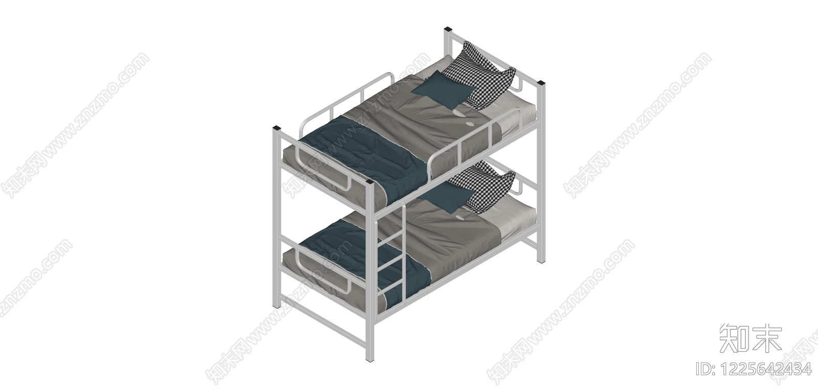 双层铁架床SU模型下载【ID:1225642434】