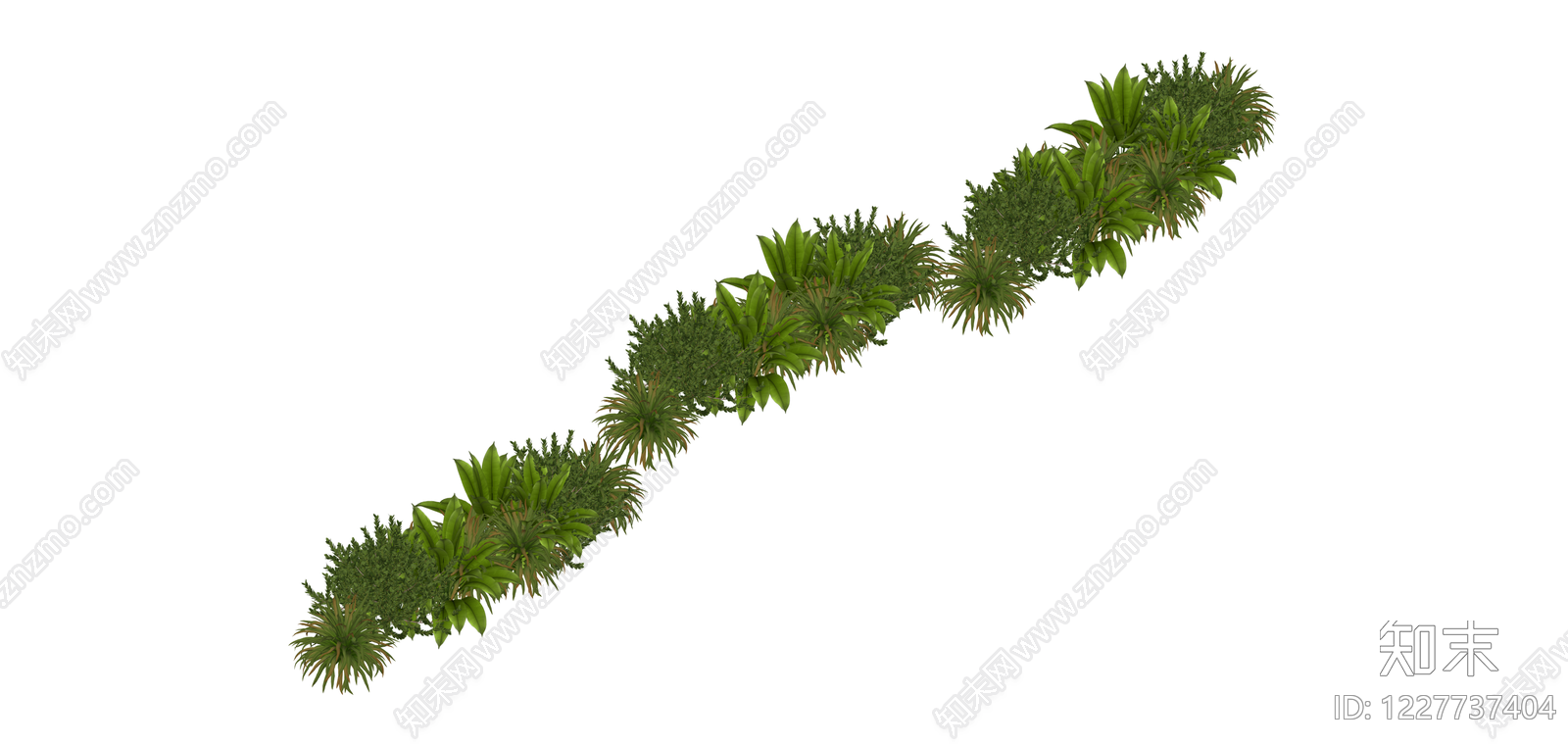 景观绿植组合带盆SU模型下载【ID:1227737404】