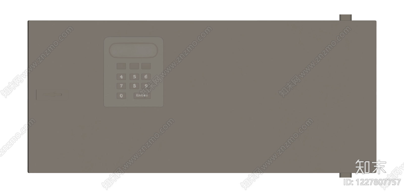电子密码保险箱SU模型下载【ID:1227807757】
