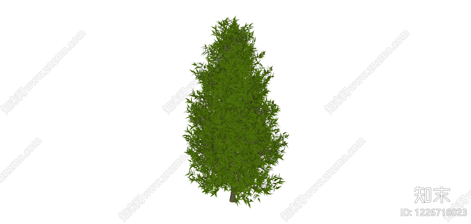 独立景观树木模型SU模型下载【ID:1226718023】