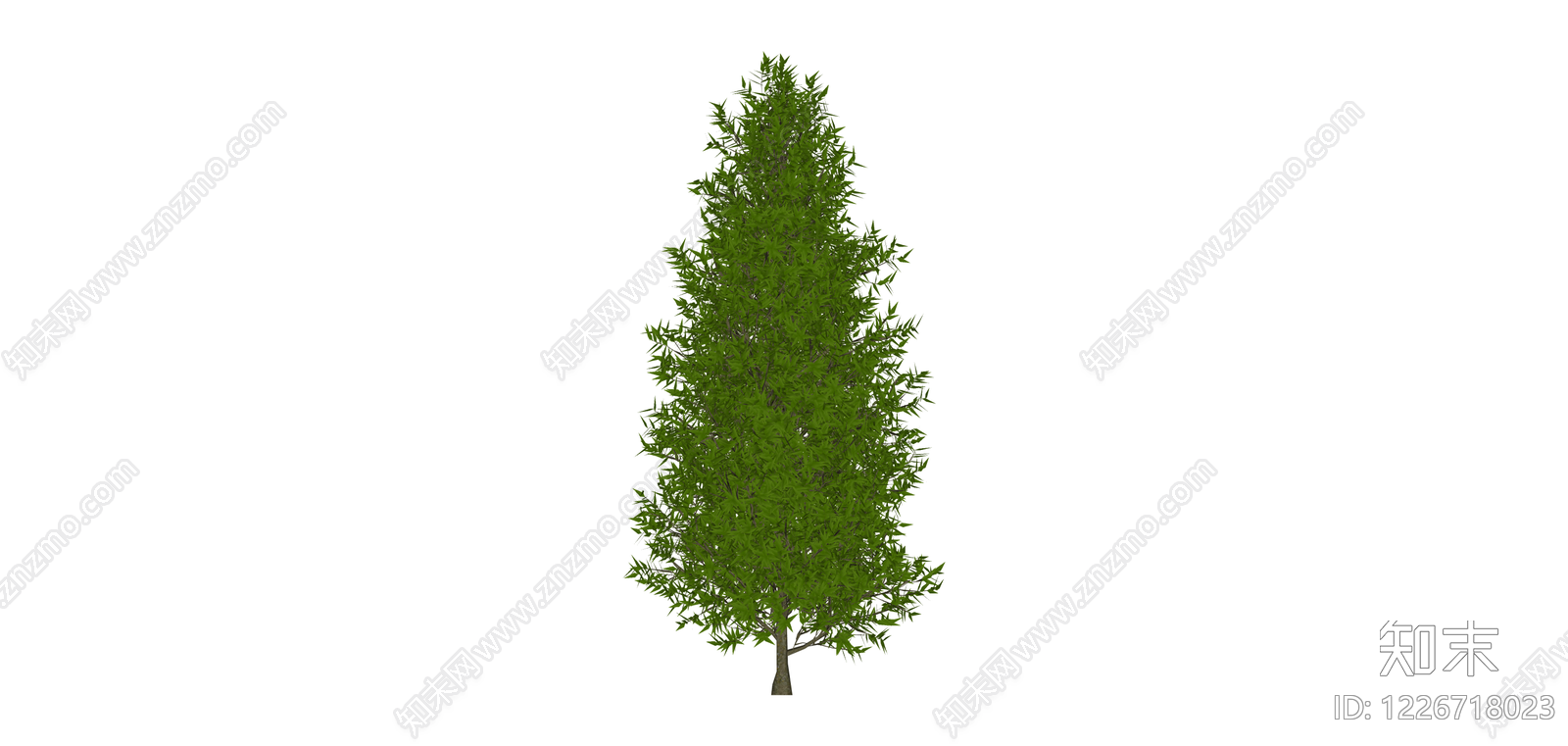独立景观树木模型SU模型下载【ID:1226718023】