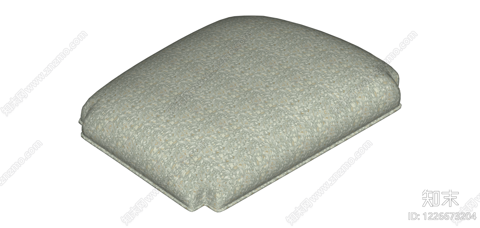 方形布艺软包坐垫SU模型下载【ID:1226673204】
