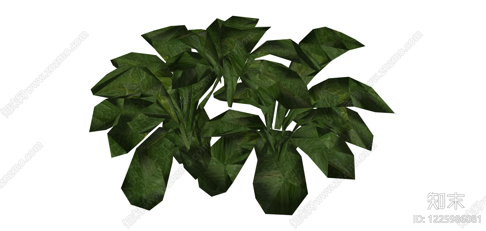低多边形绿植灌木SU模型下载【ID:1225986081】