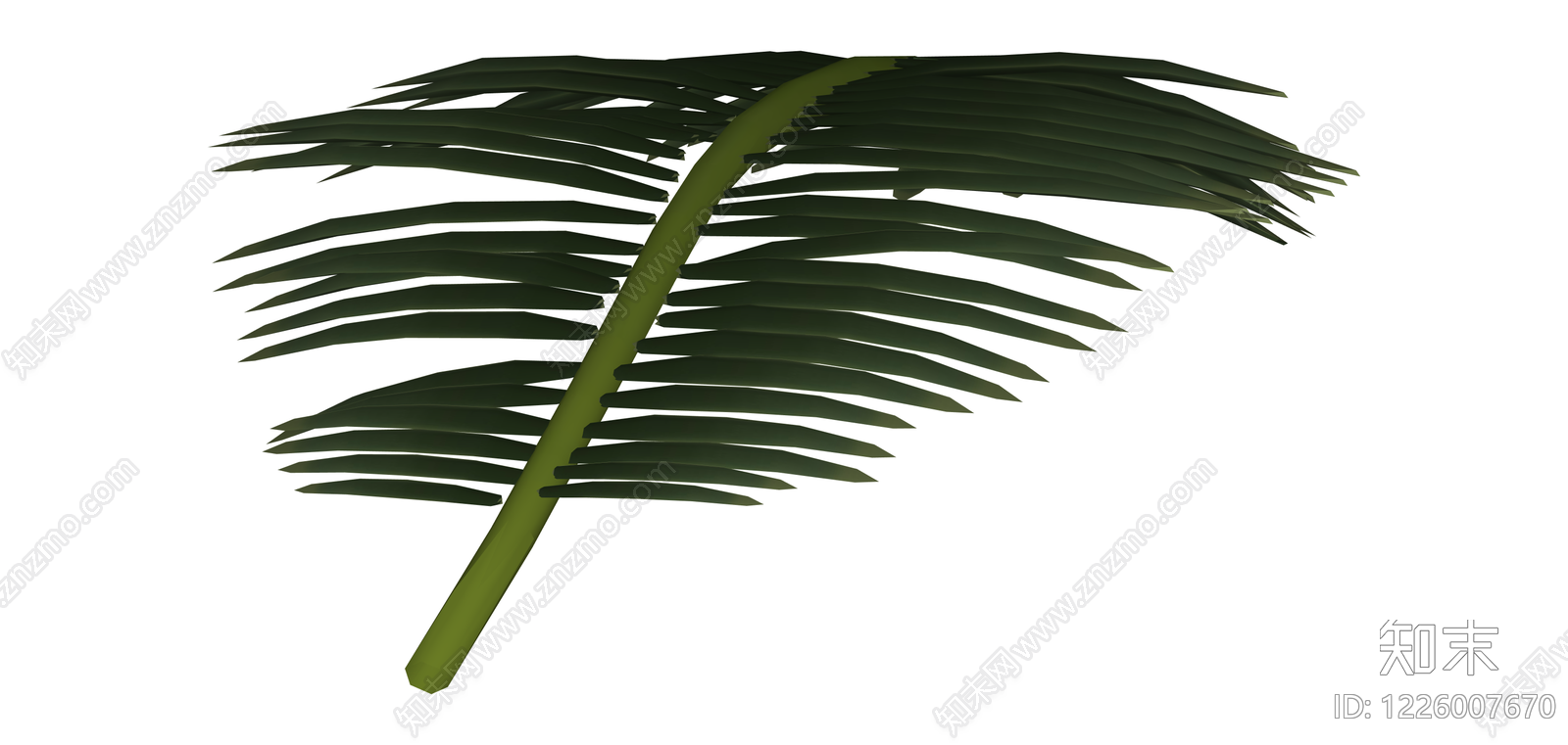 绿色棕榈叶模型SU模型下载【ID:1226007670】