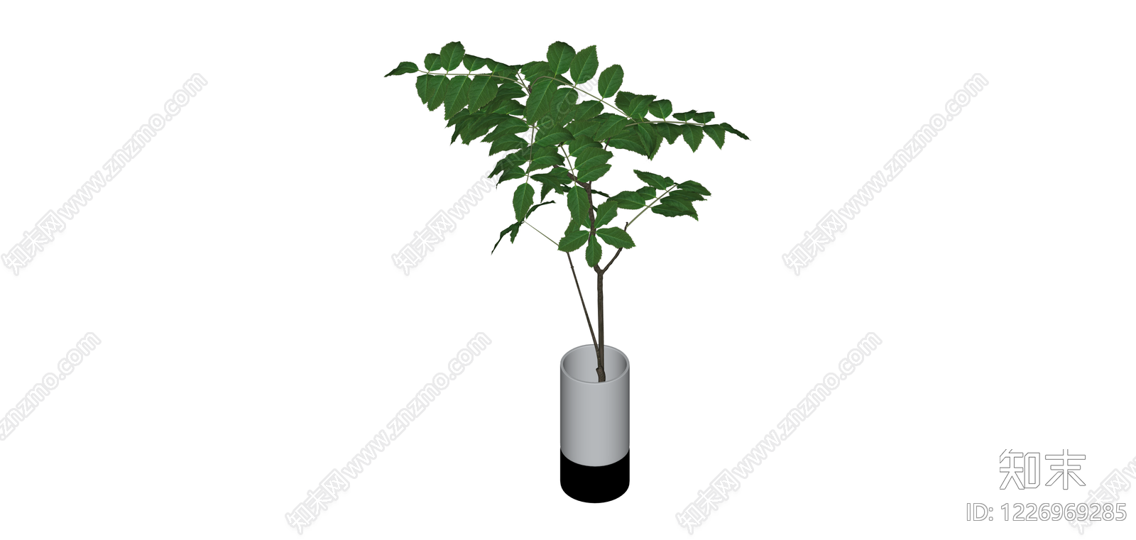 盆栽绿植模型SU模型下载【ID:1226969285】